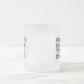 Coffee First Frosted Glass Mug Matglas Koffiemok (Center)