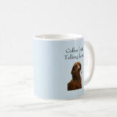 Coffee First Funny Dachshund Mok (Voorkant rechts)