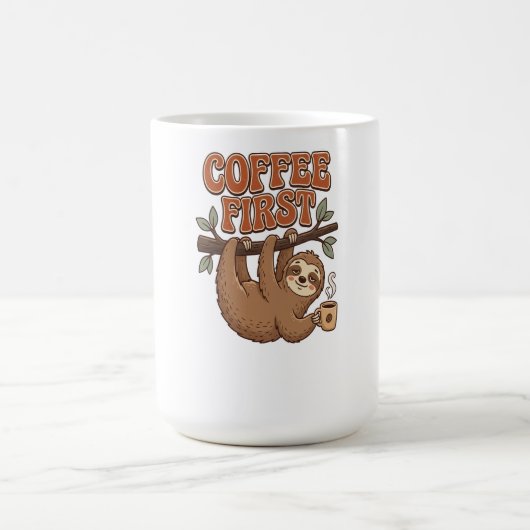 Coffee First Funny Sloth Mug Koffiemok (Center)