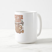 Coffee First Funny Sloth Mug Koffiemok (Voorkant rechts)