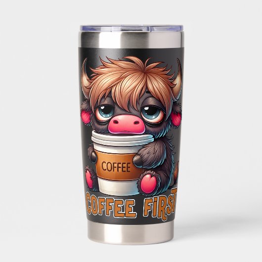 Coffee First Geïsoleerde Drinkbeker (Voorkant)