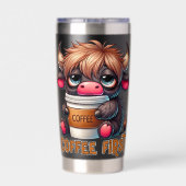 Coffee First  Geïsoleerde Drinkbeker (Achterkant)