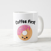 Coffee First - Jumbo Mok (Voorkant rechts)
