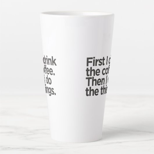 Coffee First Latte Mug Mok (Voorkant)