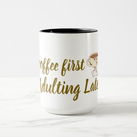 Coffee First Tee – Funny & Tren Mok (Midden)