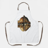 Coffee-flavored kitchen apron schort (Voorkant)