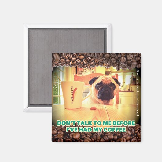 Coffee Fridge Magnet (Voorkant / Achterkant)