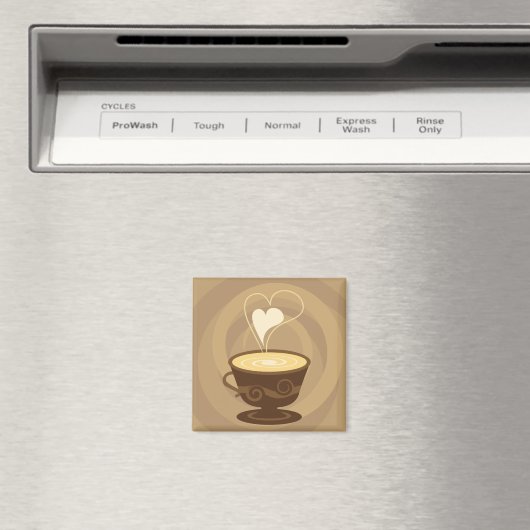 Coffee Fridge Magnet (Insitu (Vaatwasser))
