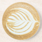 Coffee Froth Leaf Art Zandsteen Onderzetter (Voorkant)