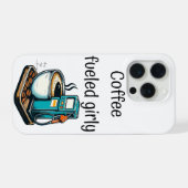 coffee fueled girly iPhone hoesje (Achterkant horizontaal)