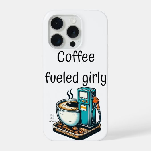coffee fueled girly iPhone hoesje (Achterkant)