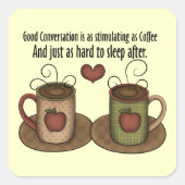 Coffee Fun Sticker (Voorkant)