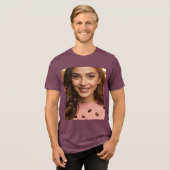 COFFEE FUN - Tri-Blend SHIRT (Voorkant volledig)