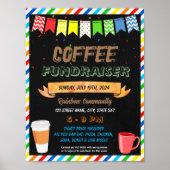 Coffee Fundraiser event sjabloon Poster (Voorkant)