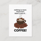 Coffee Funny Cafe Winkel Visitekaartje (Voorkant)