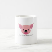 Coffee funny conceptual mug with a pig koffiemok (Center)