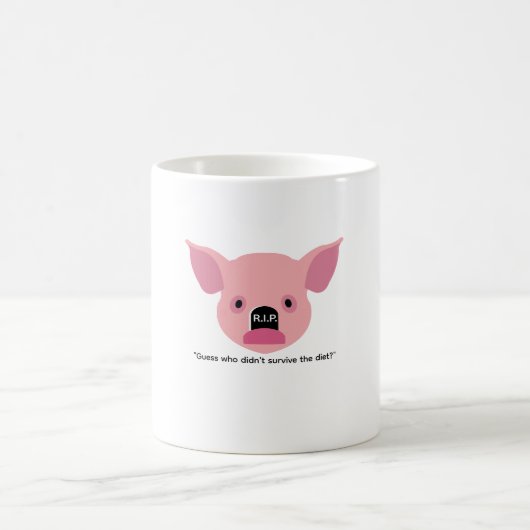Coffee funny conceptual mug with a pig koffiemok (Center)