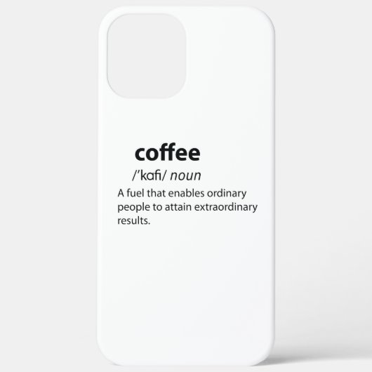 Coffee Funny Dictionary Definition Case-Mate iPhone Case (Achterkant)