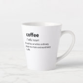 Coffee Funny Dictionary Definition Latte Mok (Rechts)