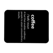Coffee Funny Dictionary Definition Magneet (Horizontaal)