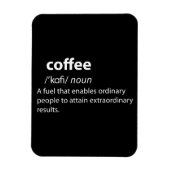 Coffee Funny Dictionary Definition Magneet (Verticaal)