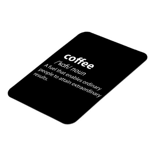 Coffee Funny Dictionary Definition Magneet (Linkerzijde)
