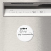 Coffee Funny Dictionary Definition Magneet (Insitu (Vaatwasser))