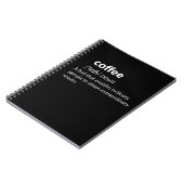 Coffee Funny Dictionary Definition Notitieboek (Linkerzijde)