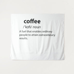 Coffee Funny Dictionary Definition Wandkleed