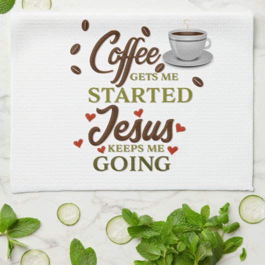 Coffee Funny Gezegde Theedoek (Gevouwen)