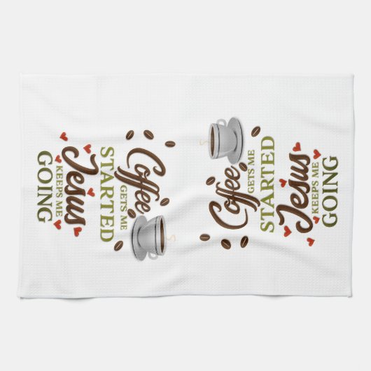 Coffee Funny Gezegde Theedoek (Horizontaal)