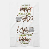 Coffee Funny Gezegde Theedoek (Verticaal)