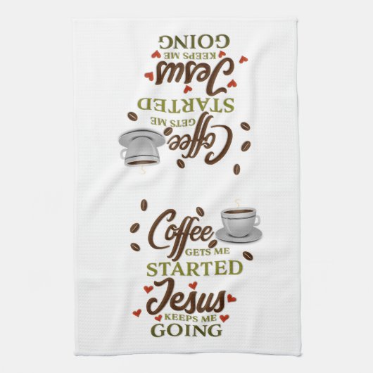 Coffee Funny Gezegde Theedoek (Verticaal)