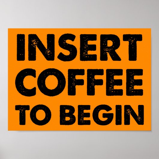 Coffee Funny Poster invoegen (Voorkant)