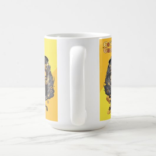 Coffee Gamer Anime Boy Yellow Aesthetic Art Koffiemok (Handvat)