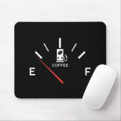 Coffee Gauge Mousepad – energieniveau leeg Muismat (Met muis)