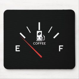 Coffee Gauge Mousepad – energieniveau leeg Muismat