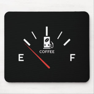 Coffee Gauge Mousepad – energieniveau leeg Muismat