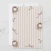 Coffee Gender Neutral Baby Shower Invitation Kaart (Achterkant)