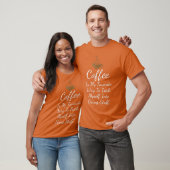 Coffee Gezegden Quote voor Coffee Snobs T-shirt (Unisex)