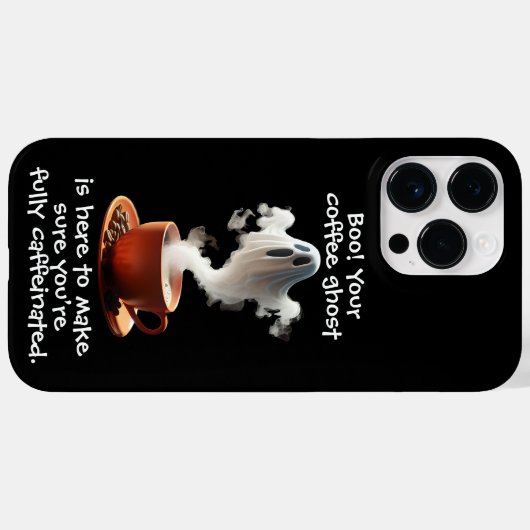 Coffee Ghost Case-Mate iPhone Case (Achterkant (horizontaal))