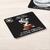 Coffee Ghost Kartonnen Onderzetters (Schuin)