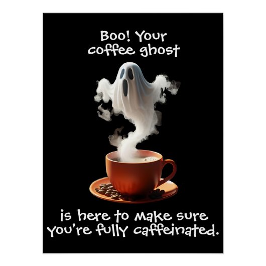 Coffee Ghost Perfect Poster (Voorkant)