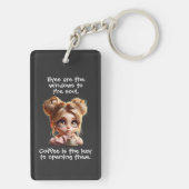Coffee Ghost Sleutelhanger (achterkant)