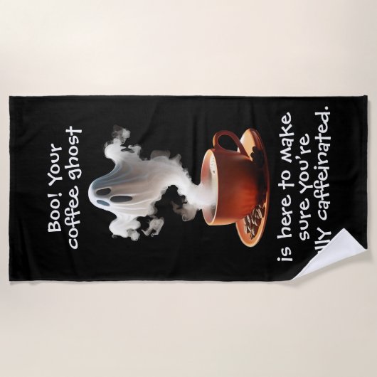 Coffee Ghost Strandlaken (Voorkant)