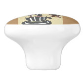 Coffee Girl Ceramic Knob Keramische Knop (Zijkant)