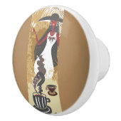 Coffee Girl Ceramic Knob Keramische Knop (Rechts)
