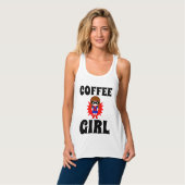 COFFEE GIRL, Funny Dames T-shirts (Volledige Voorkant)