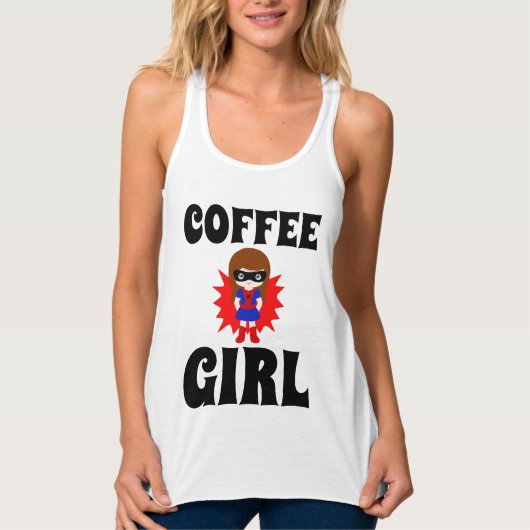 COFFEE GIRL, Funny Dames T-shirts (Voorkant)