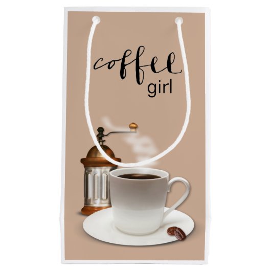 Coffee Girl Gift Bag Klein Cadeauzakje (Voorkant)